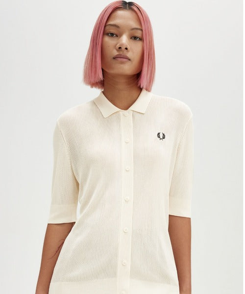 Fred Perry Ribbed Knitted Shirt Women K8106/560