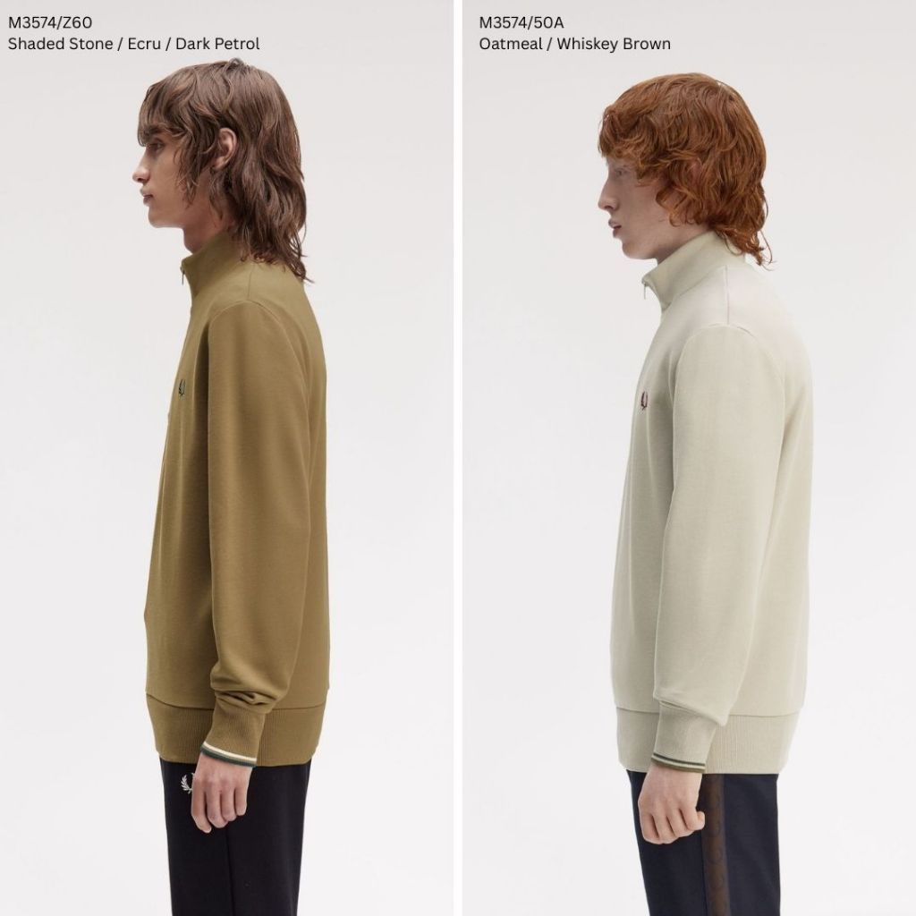 Fred Perry Half Zip Sweatshirt Sweater M3574