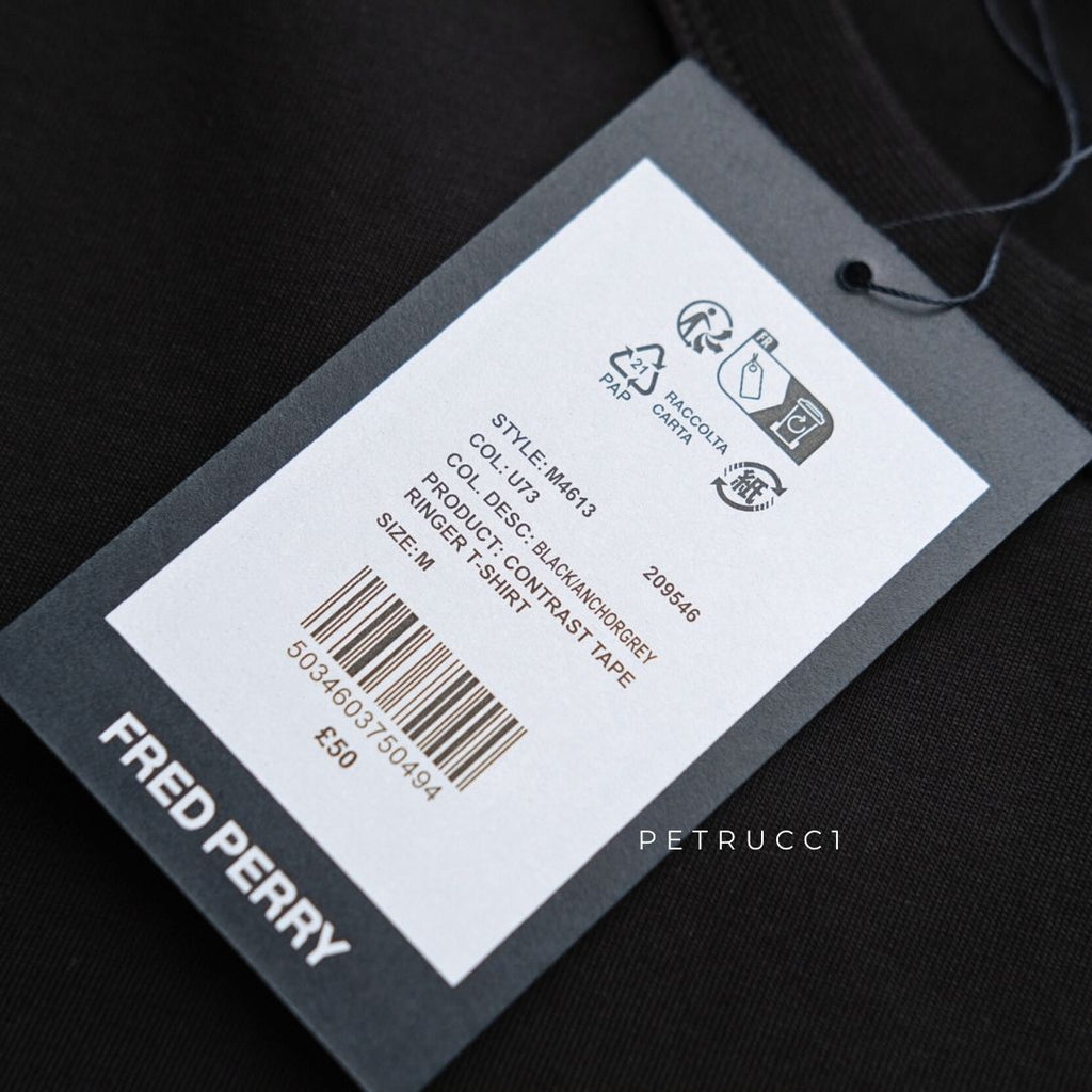 Fred Perry Contrast Tape Ringer T Shirt M4613/U73