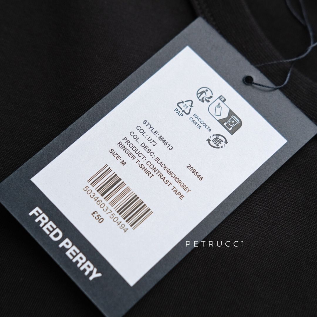 Fred Perry Contrast Tape Ringer T Shirt M4613/U73