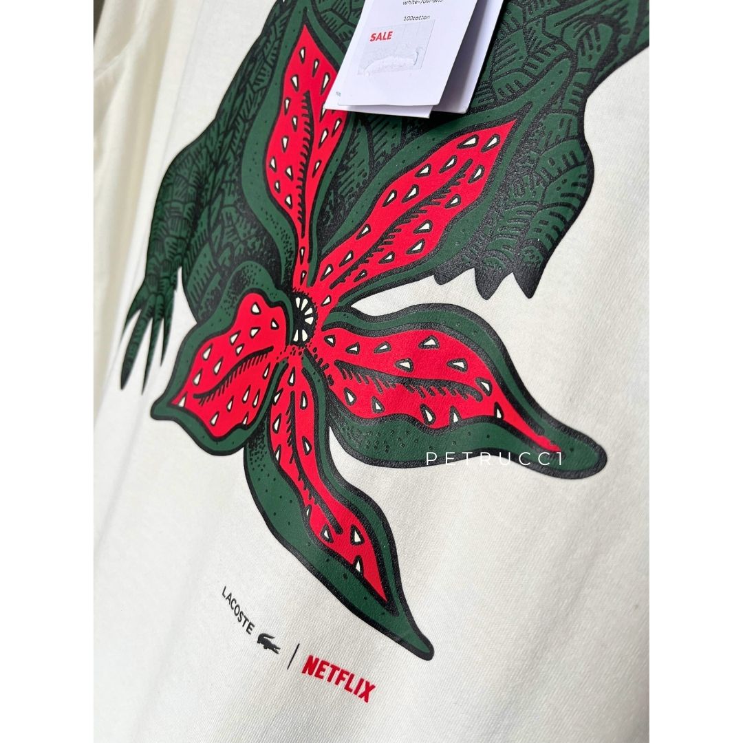 LACOSTE x Netflix Organic Cotton T Shirt TH8462