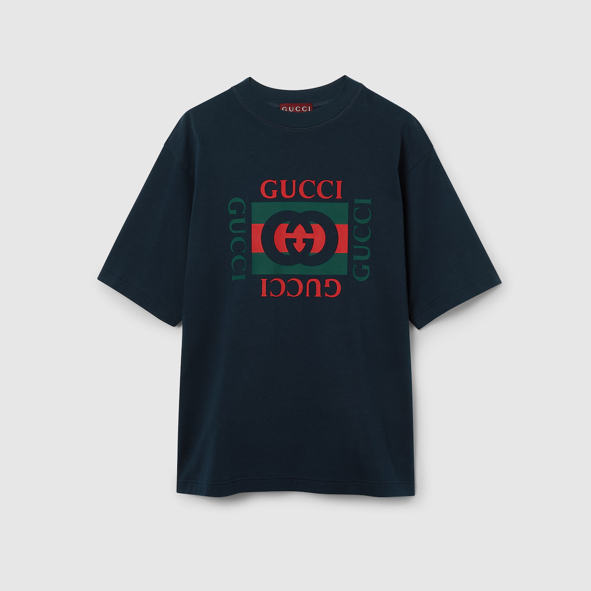 GUCCI Printed Cotton Jersey T Shirt ‎784361 XJGKA 4735