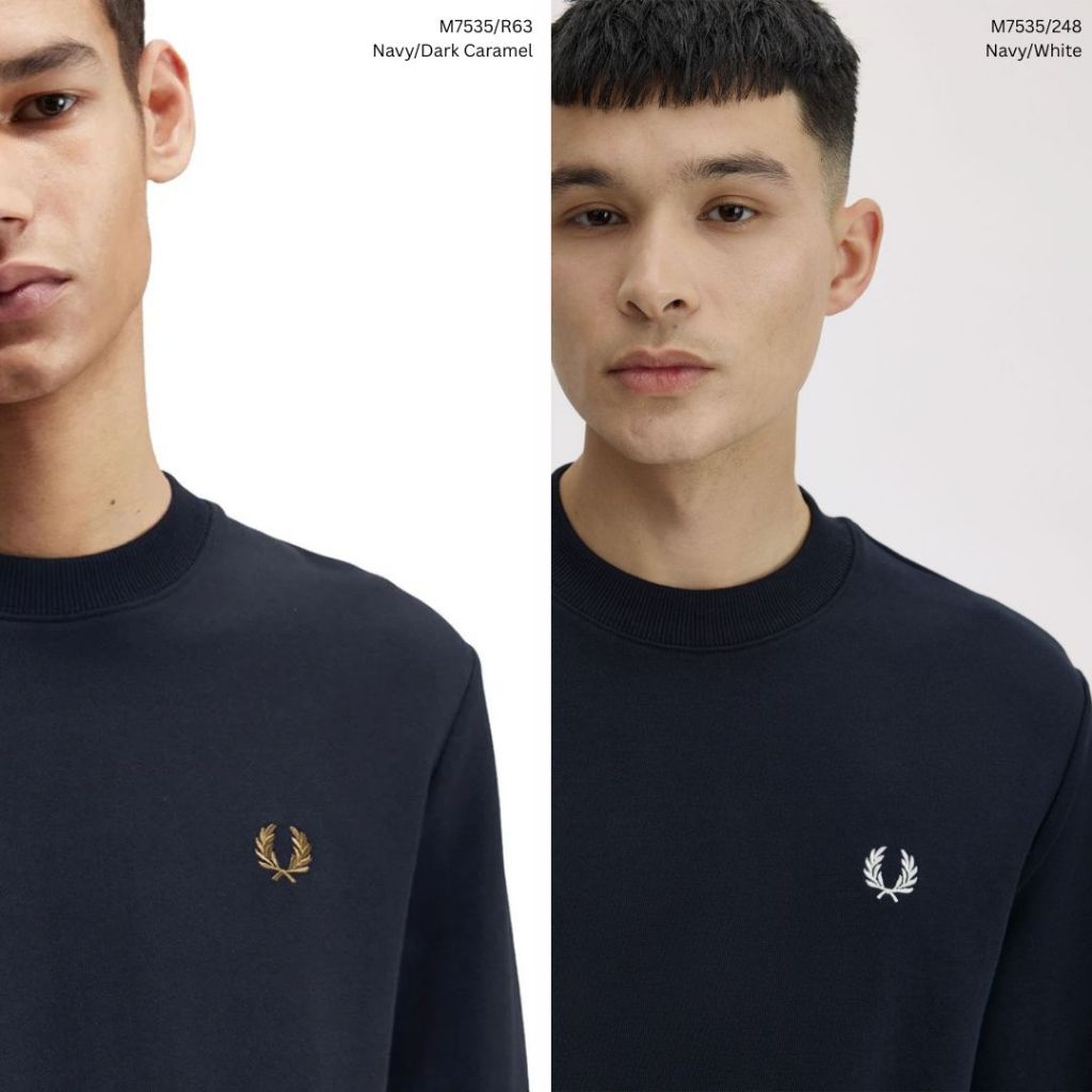 Fred Perry Crew Neck Sweatshirt Sweater M7535