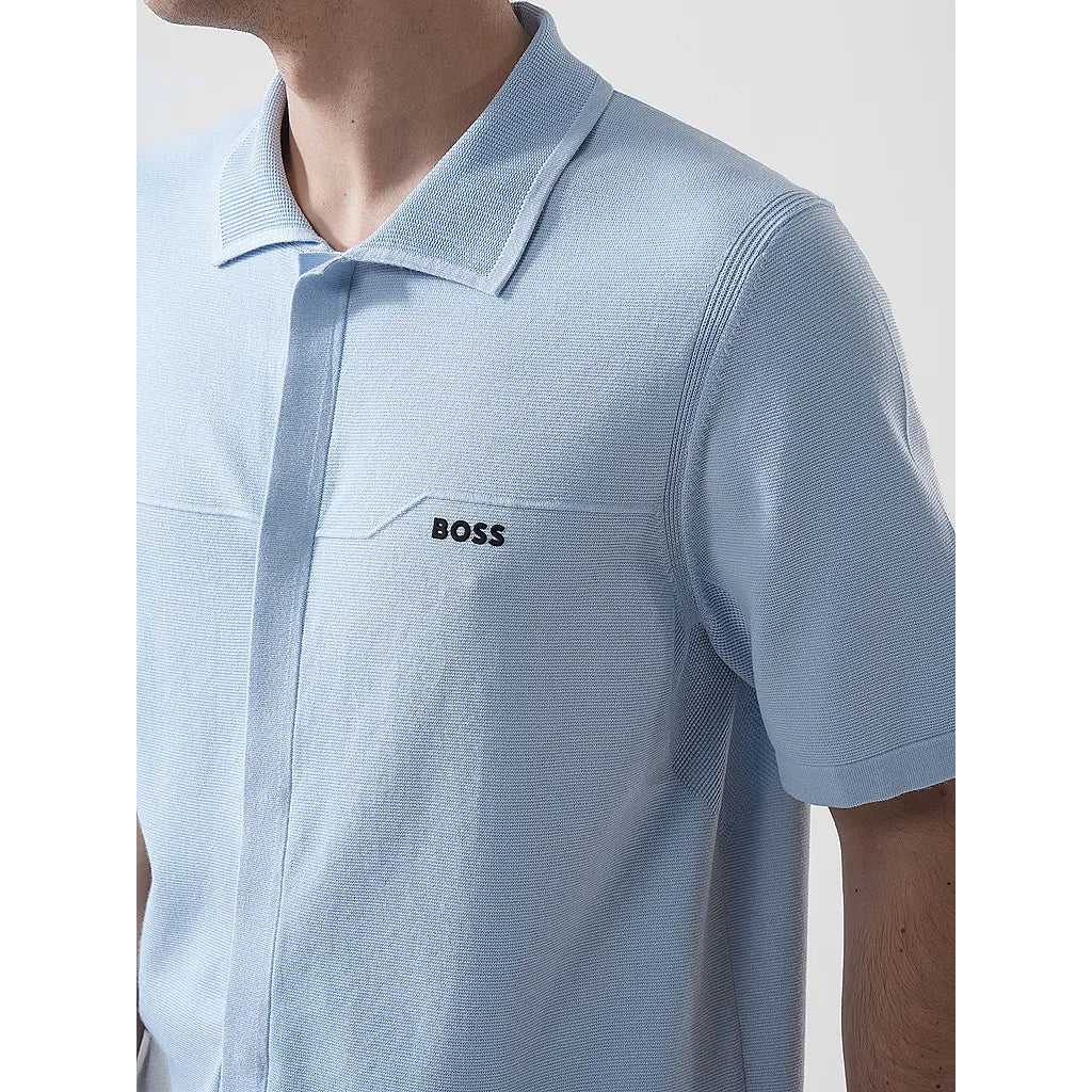 BOSS KN_Terrace ST Knitted Golf Polo Shirt 50558348