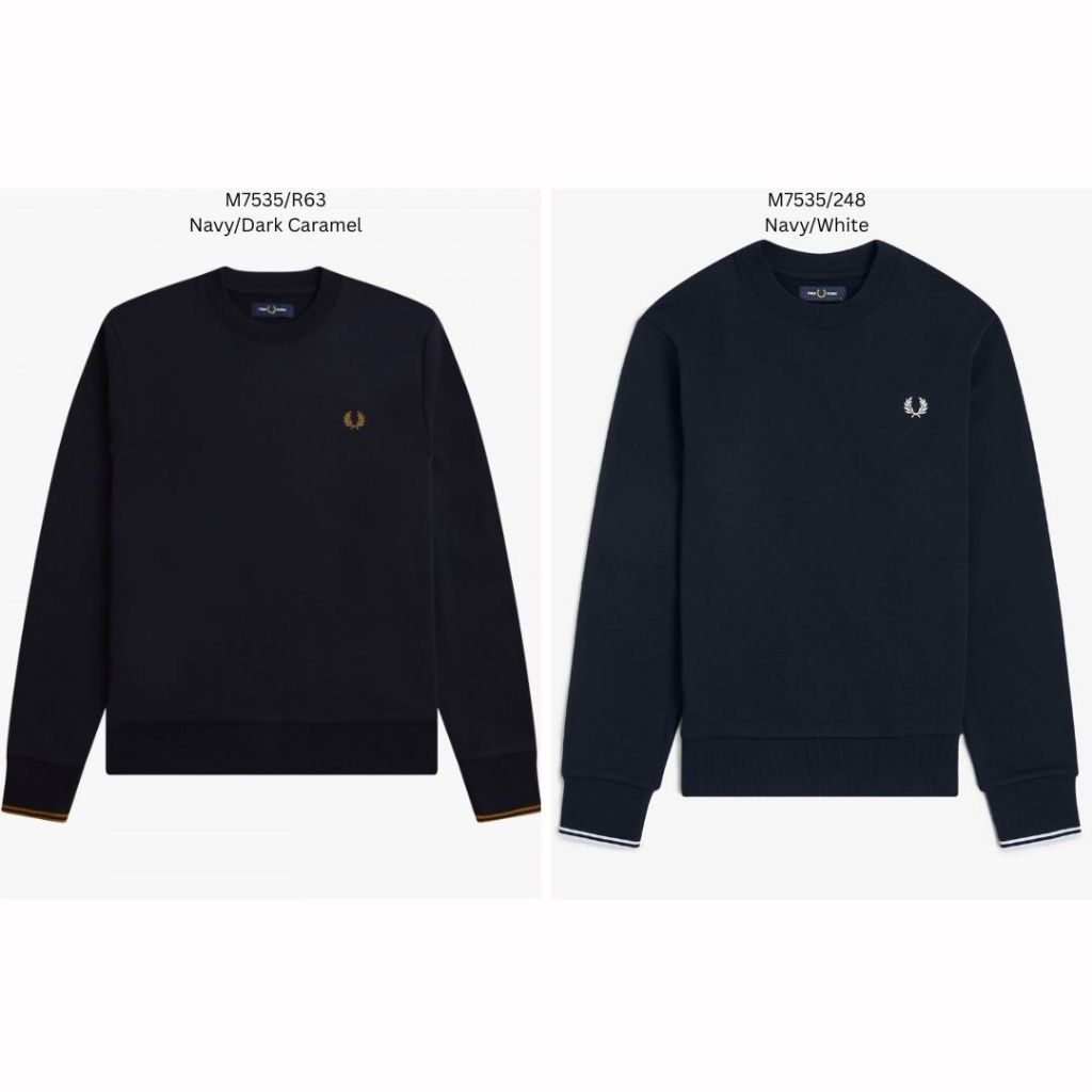 Fred Perry Crew Neck Sweatshirt Sweater M7535