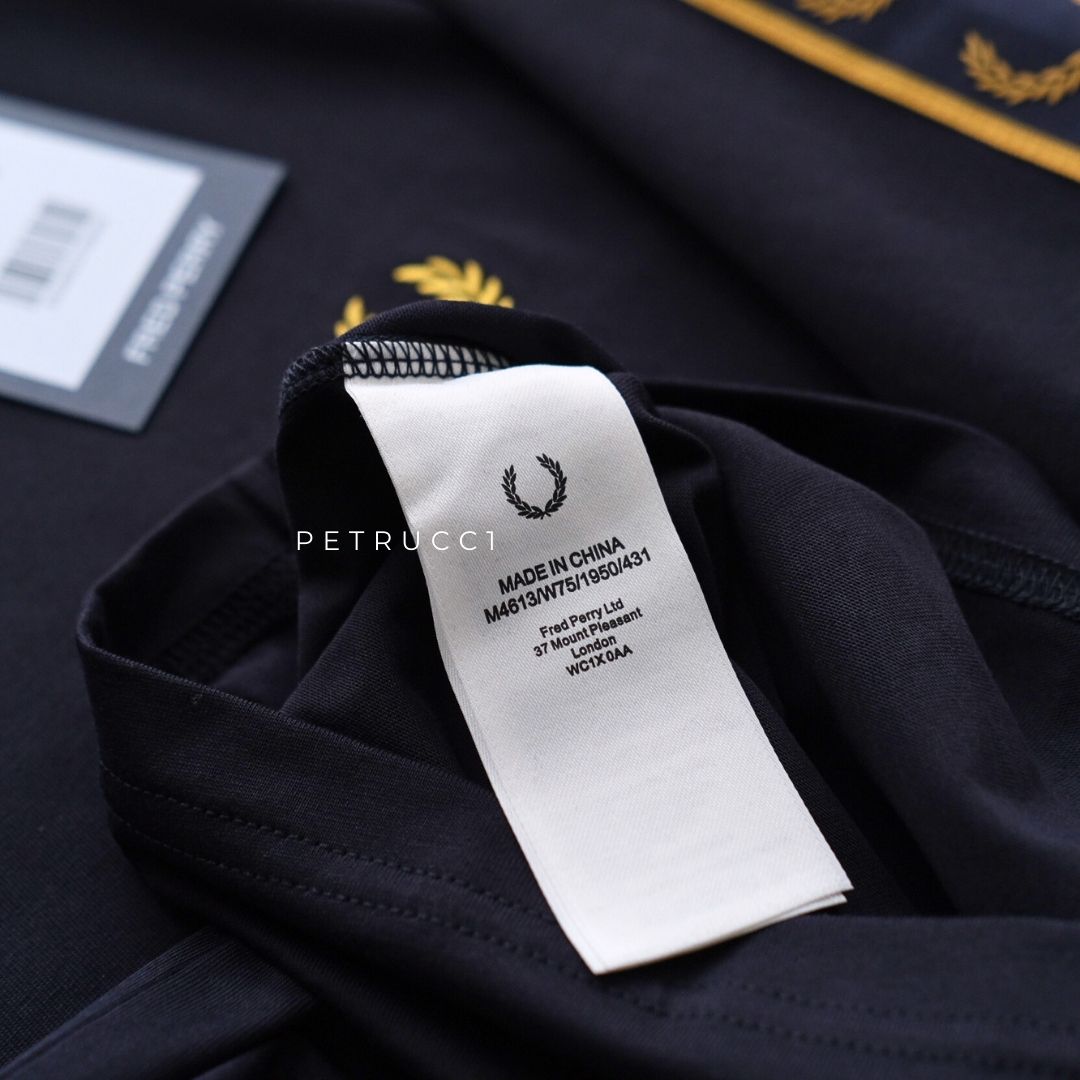 Fred Perry Contrast Tape Ringer T-Shirt Kaos M4613/W75