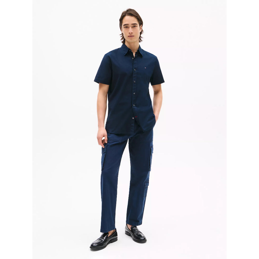 TOMMY HILFIGER Regular Fit Solid Stretch Shirt 78J3903