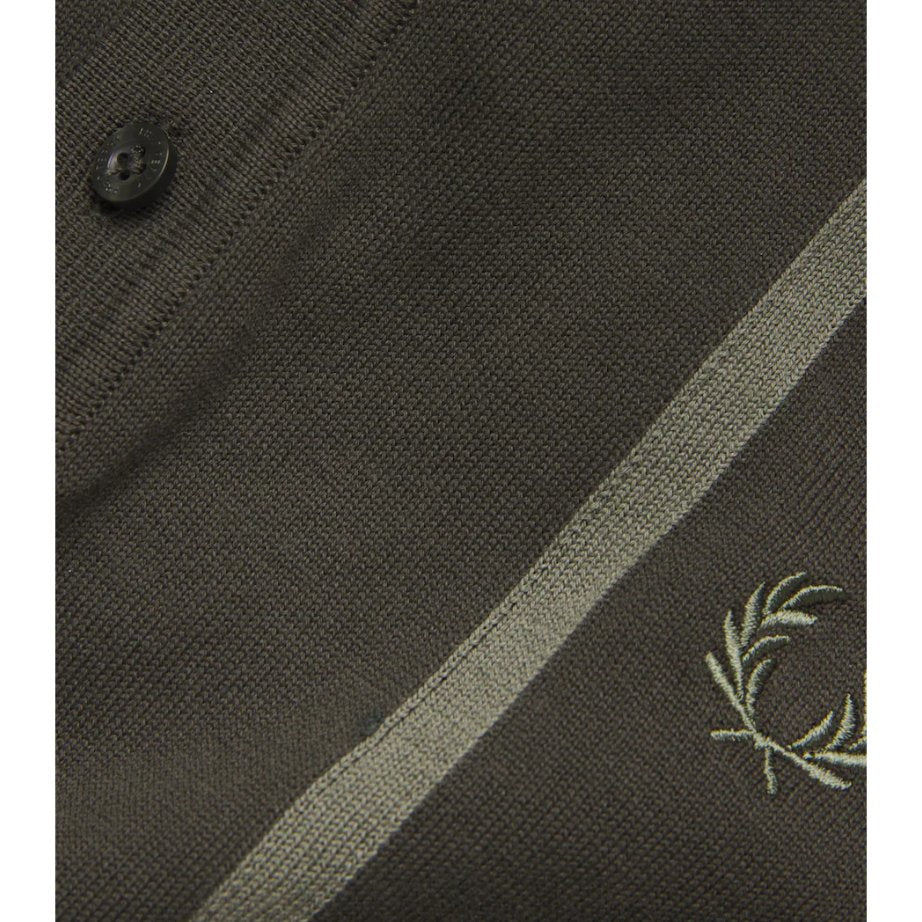 Fred Perry Knit Long Sleeve Polo Shirt Cowo Pria K6537/408