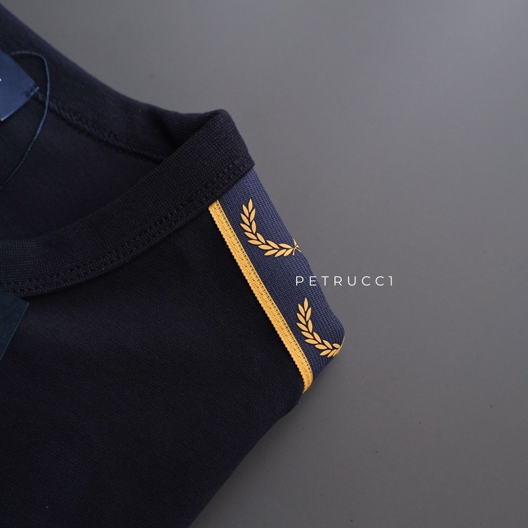 Fred Perry Contrast Tape Ringer T-Shirt Kaos M4613/W75