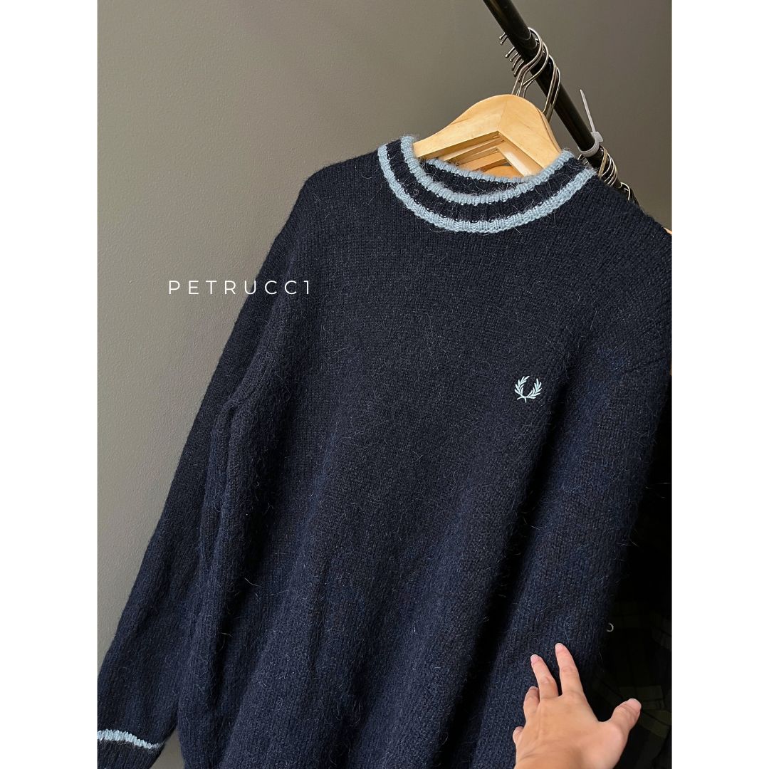 Fred Perry Alpaca Blend Crew Neck Jumper Sweater K4563/608
