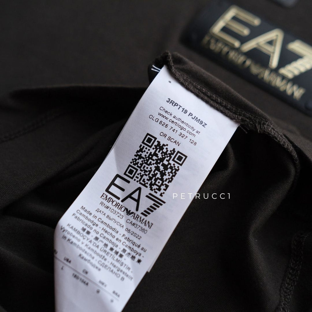 EMPORIO ARMANI EA7 Gold Label Short Sleeve T Shirt  3RPT19 PJM9Z
