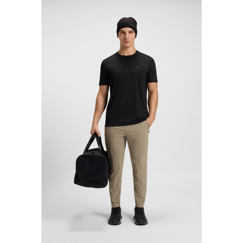 BOSS Quick-dry stretch-jersey T Shirt with decorative reflective artwork Tee Active 50525209