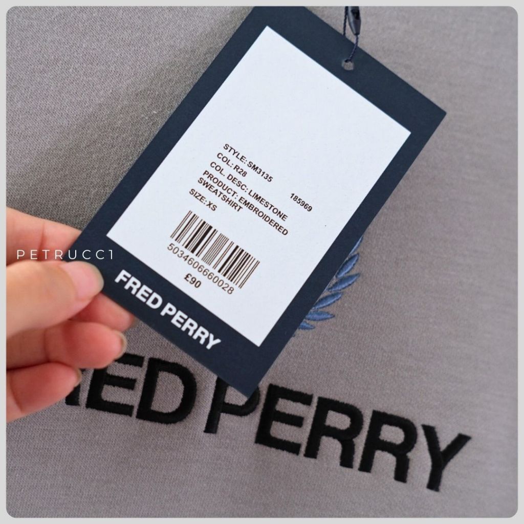 Fred Perry Embroidered Sweatshirt Sweater SM3135/R28