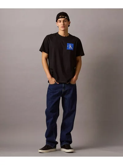 CALVIN KLEIN Monogram Logo Box Graphic Classic T Shirt  4RB837G