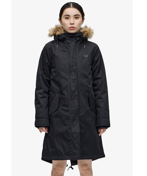 Fred Perry Womens Zip-In Liner Fishtail Parka J6104/102