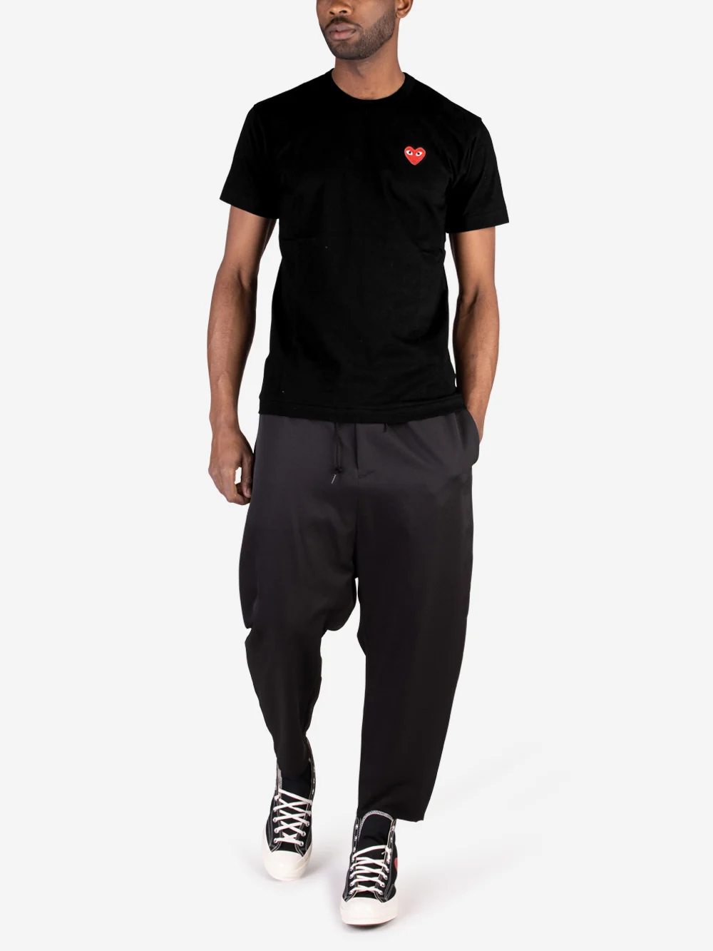 PLAY CDG COMME des GARCONS T SHIRT kaos cowo pria man AXT108
