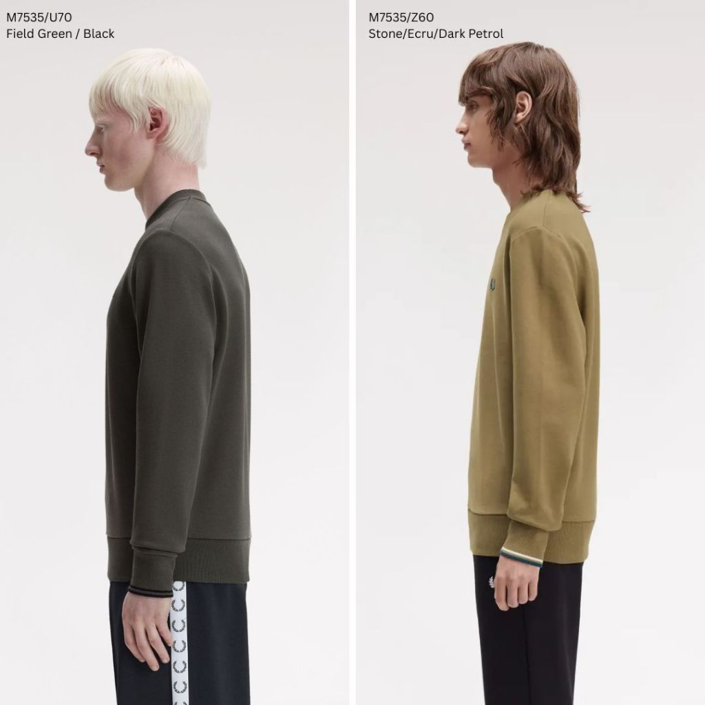 Fred Perry Crew Neck Sweater Sweatshirt M7535