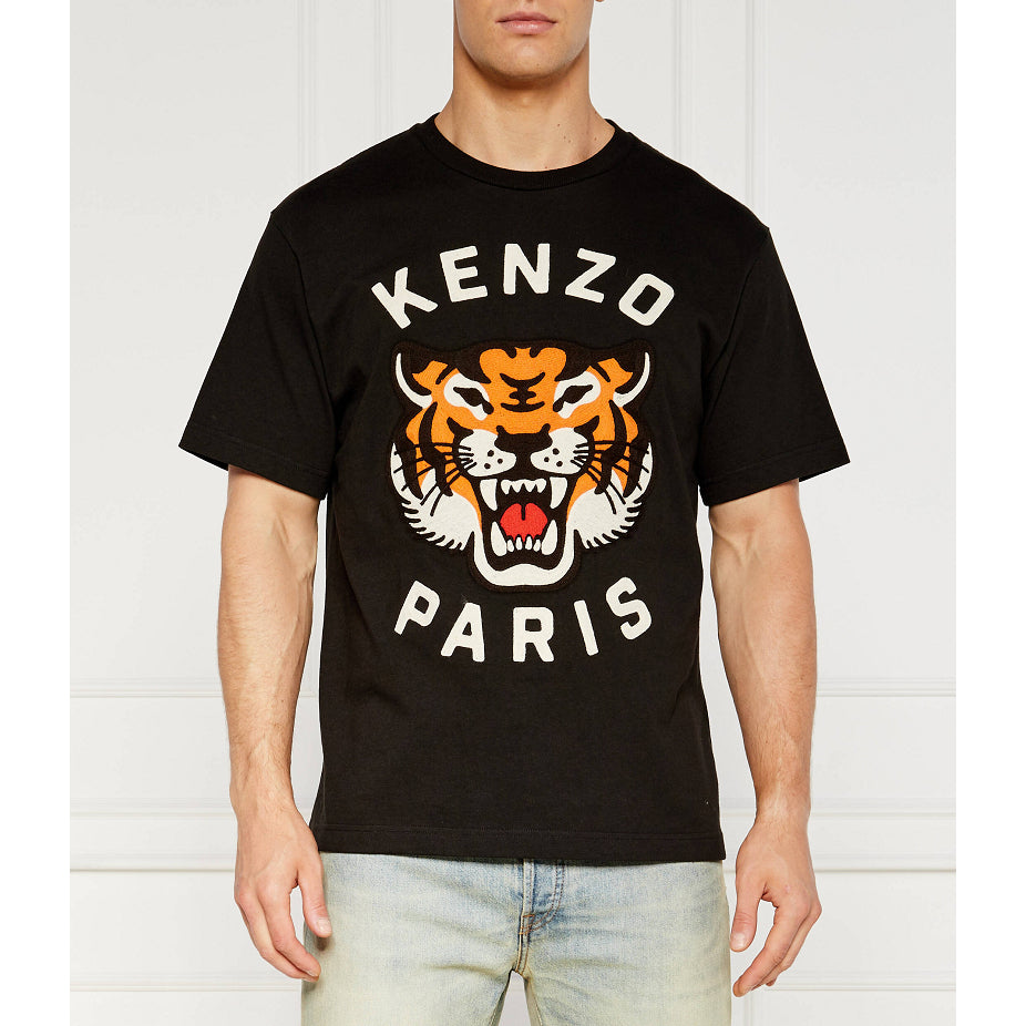 Kenzo Embroidered Lucky Tiger Cotton T-Shirt 68TS008