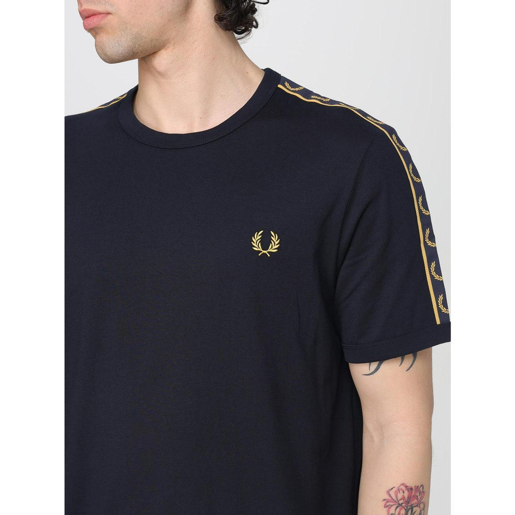 Fred Perry Contrast Tape Ringer T-Shirt Kaos M4613/W75