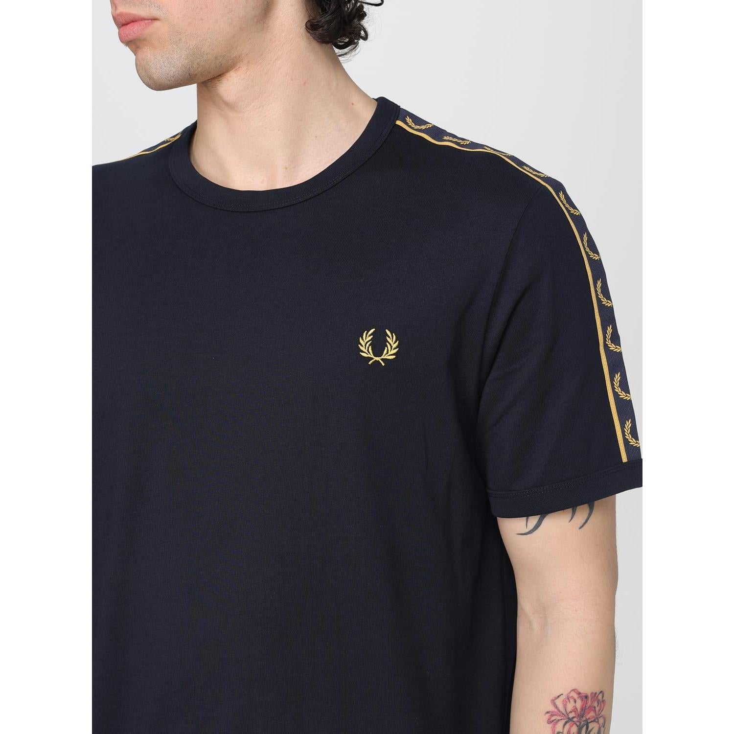 Fred Perry Contrast Tape Ringer T-Shirt Kaos M4613/W75