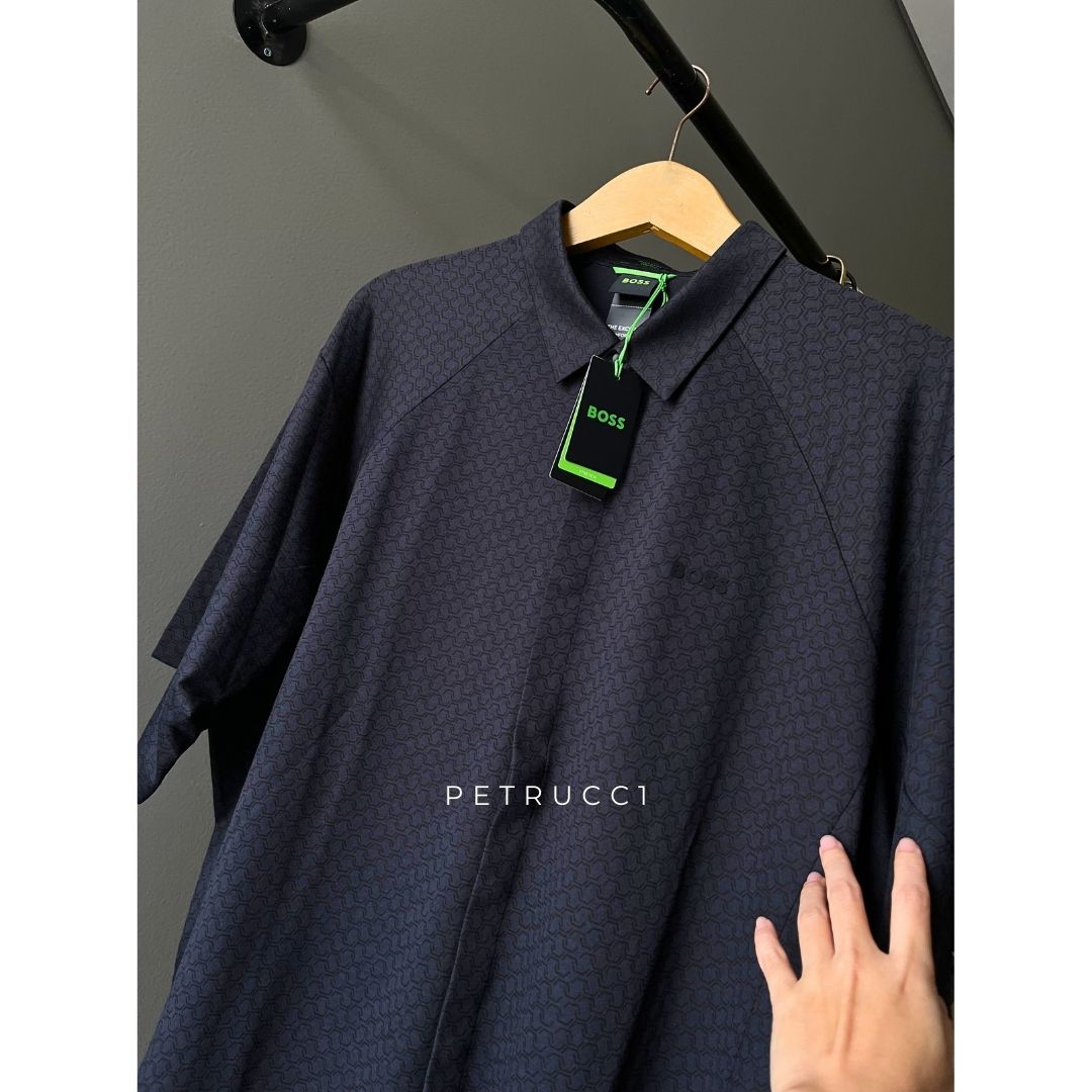 BOSS Knitted Cotton Piqué Shirt 50540196