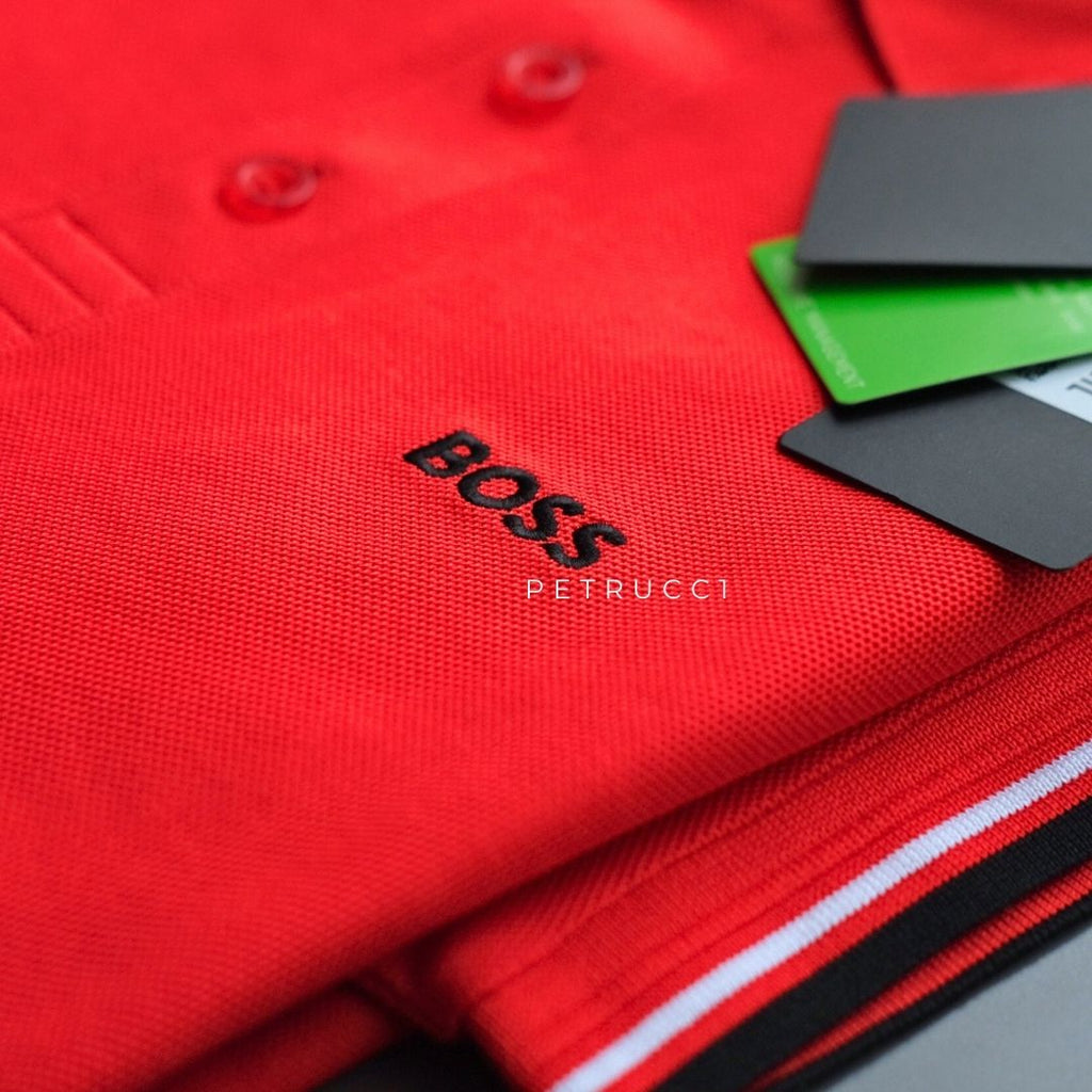 BOSS Polo shirt in cotton-blend piqué with S.Café  PADDY PRO 50249000