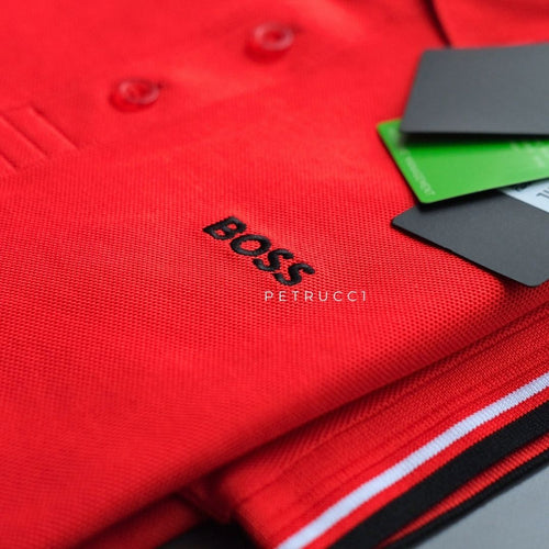 BOSS Polo shirt in cotton-blend piqué with S.Café  PADDY PRO 50249000