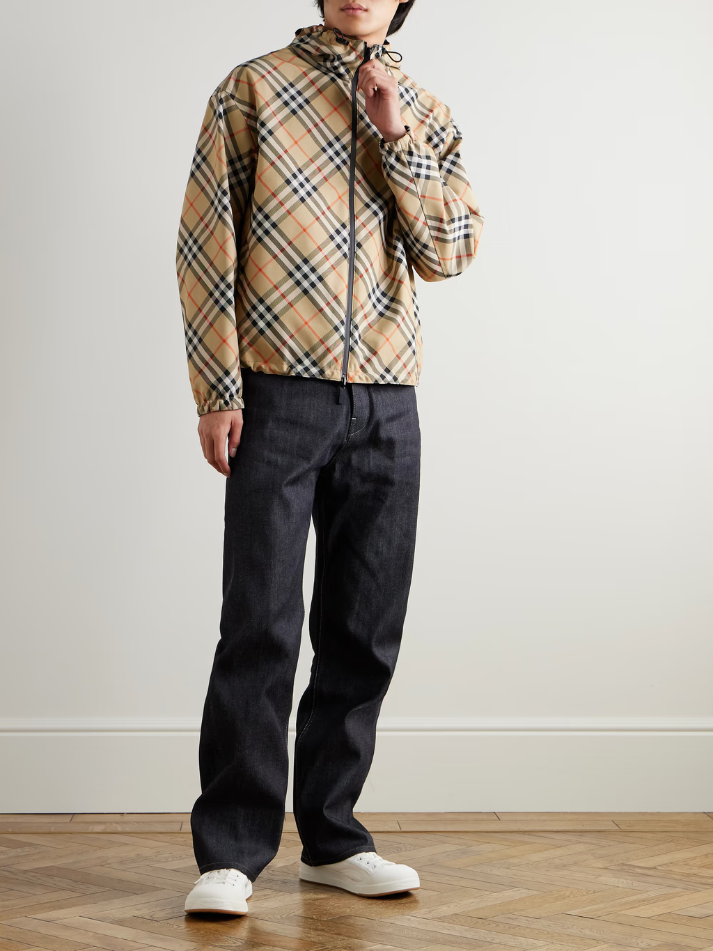 BURBERRY Reversible Check Hooded Jacket 81041021
