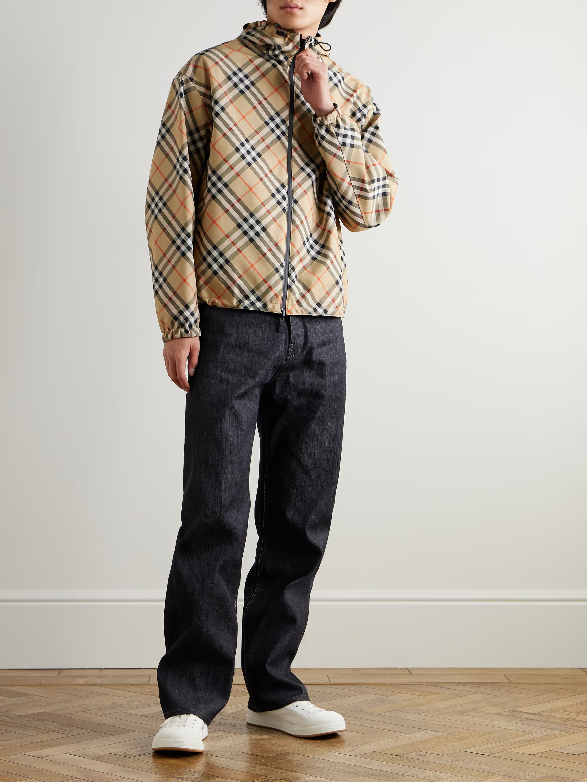 BURBERRY Reversible Check Hooded Jacket 81041021