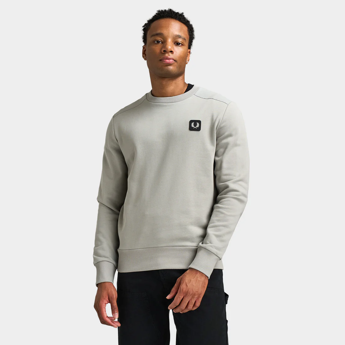 Fred Perry Fabric Blocked Crew Neck Sweatshirts Sweater SM1162/181