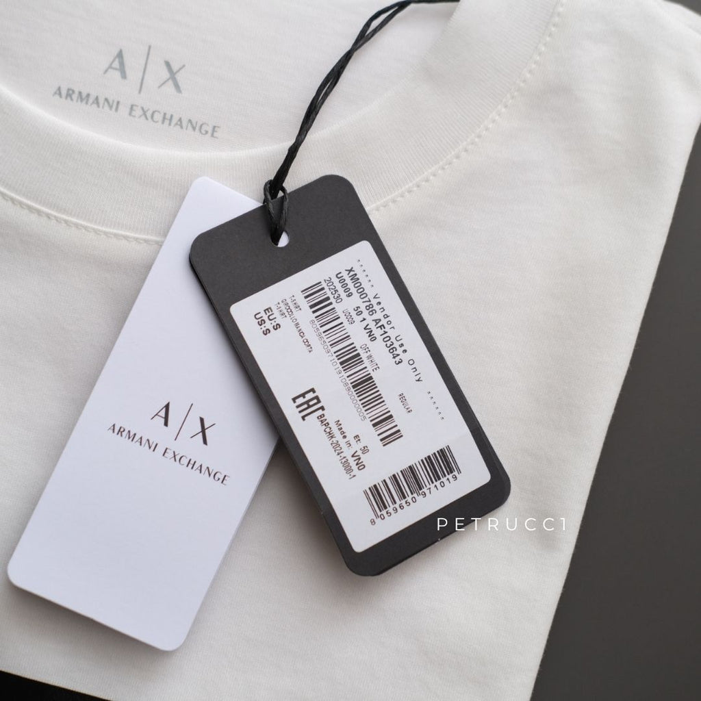 ARMANI EXCHANGE Vinyl Logo Print T Shirt XM000786
