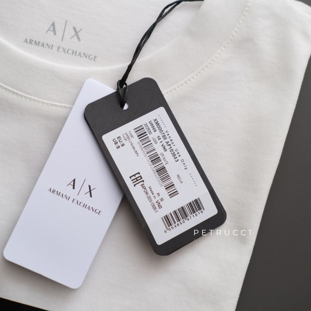 ARMANI EXCHANGE Vinyl Logo Print T Shirt XM000786