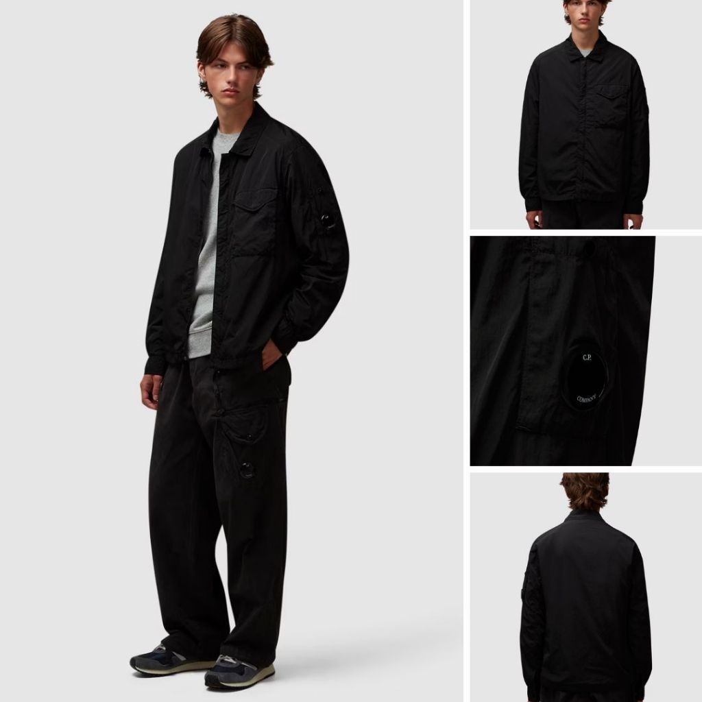 CP Company Chrome R Full Zip Overshirt 18CMOS095A