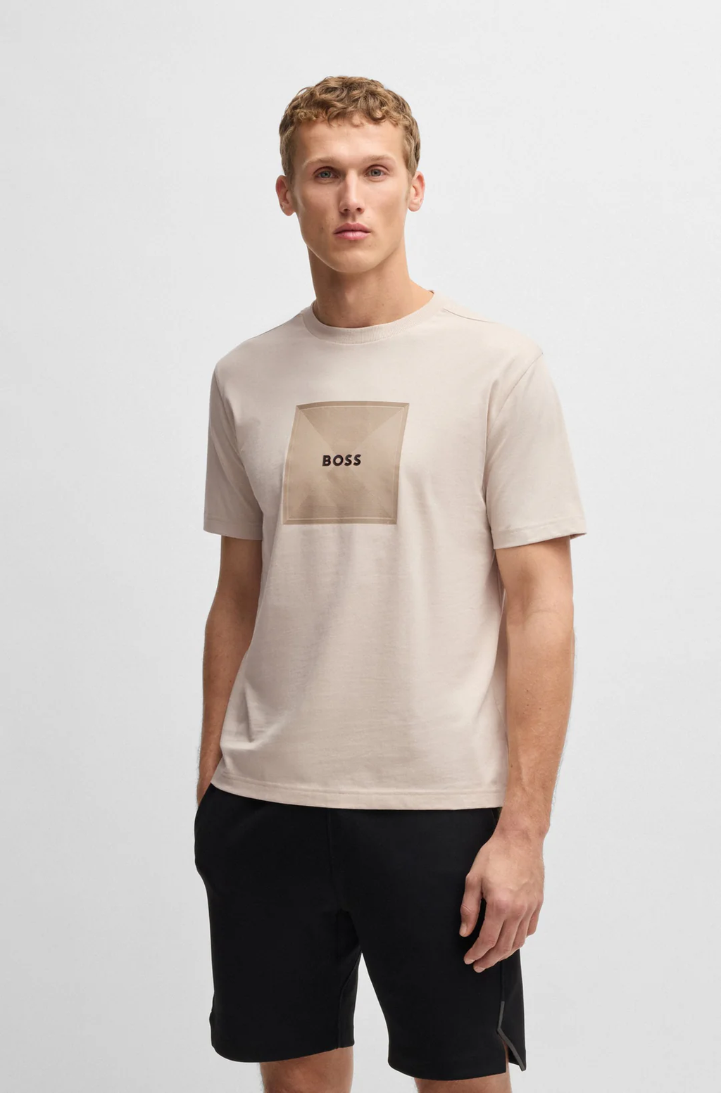 BOSS TEE LOGO RIB 99 50538096
