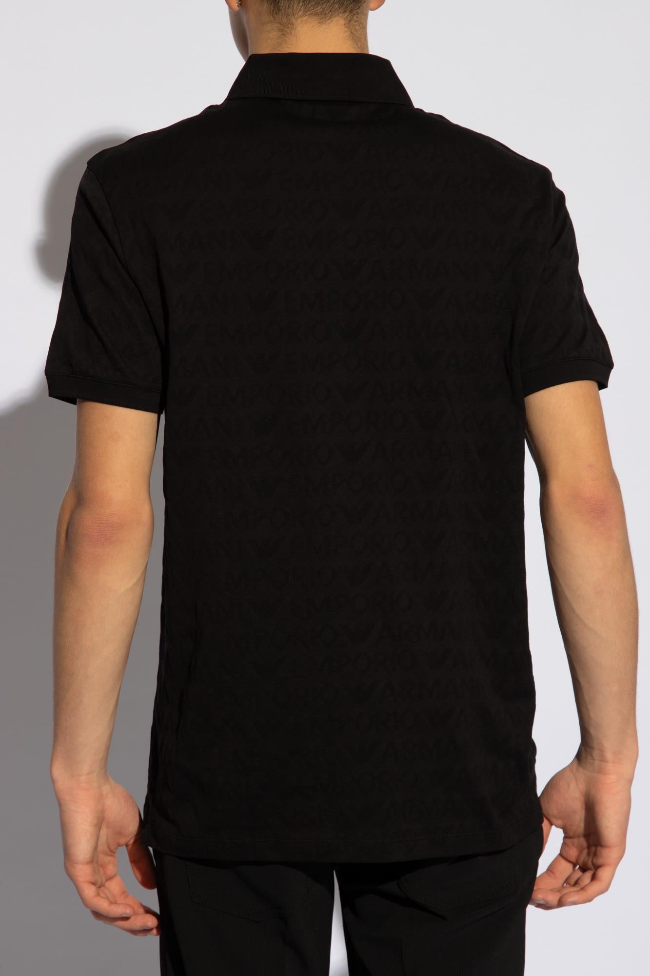 EMPORIO ARMANI EA7 Jacquard Polo Collar  3D1FM8