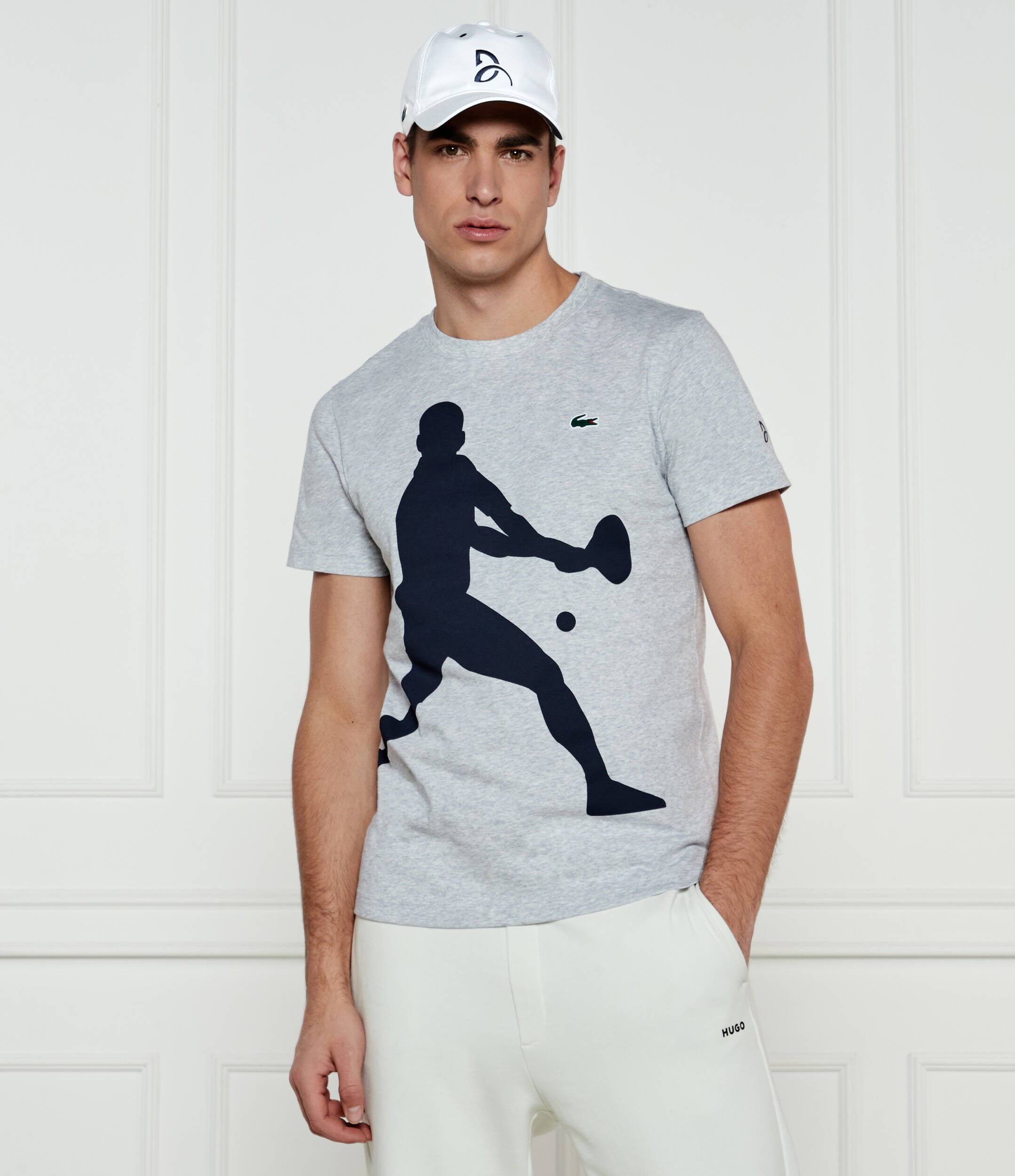 LACOSTE Tennis x Novak Djokovic T Shirt and Cap Set  TH7516