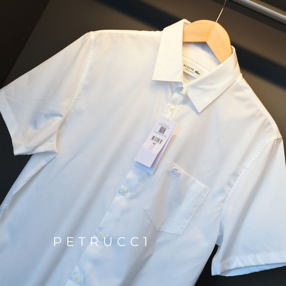 LACOSTE Regular Fit Short Sleeved Cotton Shirt CH8528