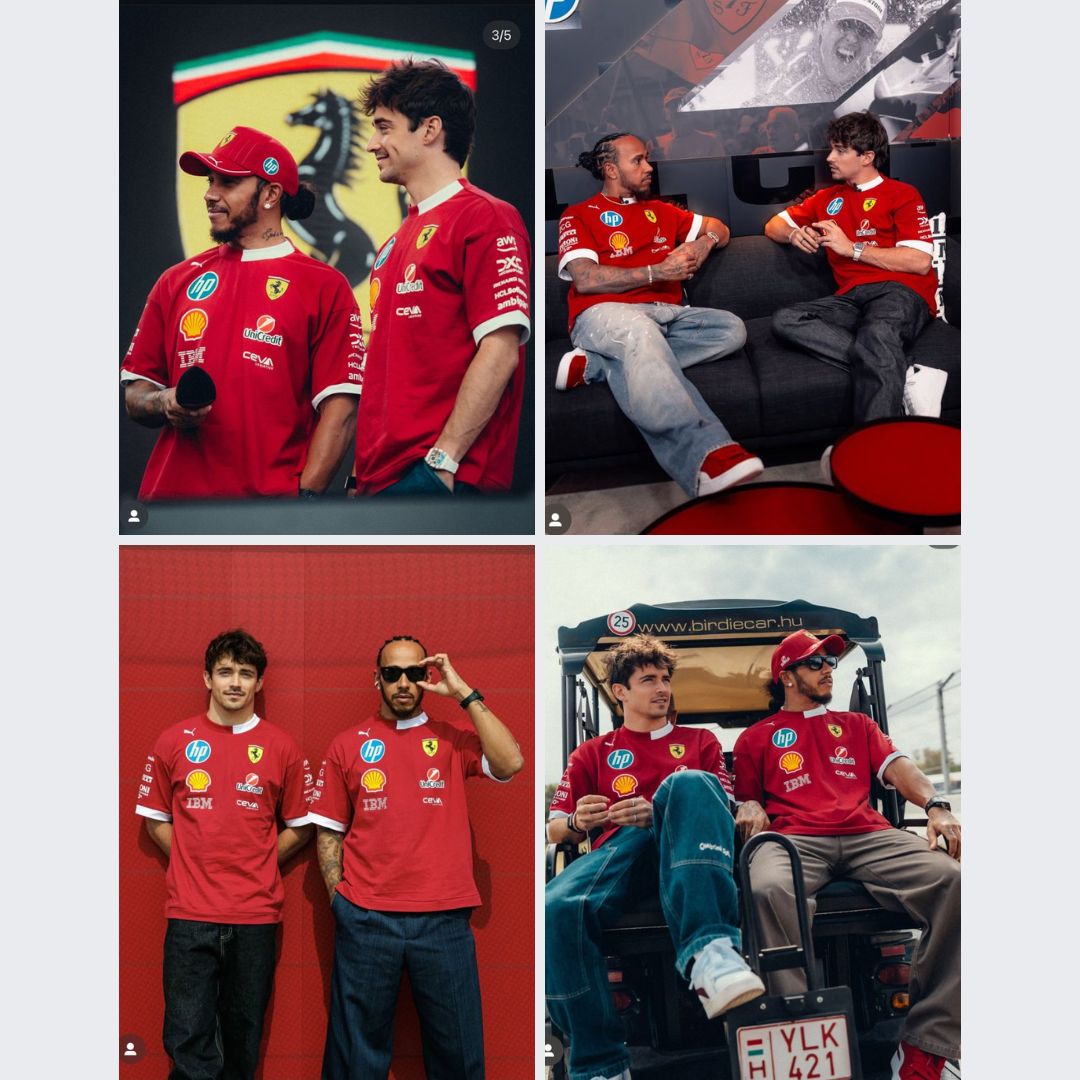 F1 SCUDERIA FERRARI 2025 Scuderia Ferrari 2025 Drivers Tee Men T Shirt