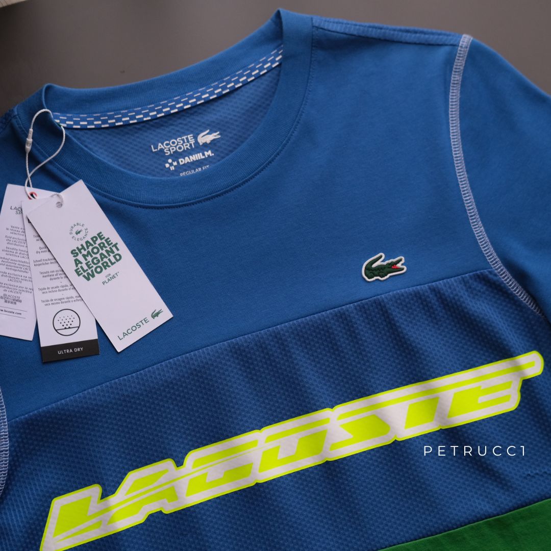LACOSTE SPORT X DANIIL MEDVEDEV SOFT JERSEY T SHIRT TH5197