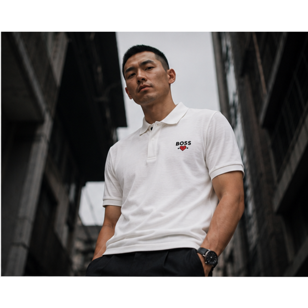BOSS Polo Shirt Pique Cowo Pria 50463519