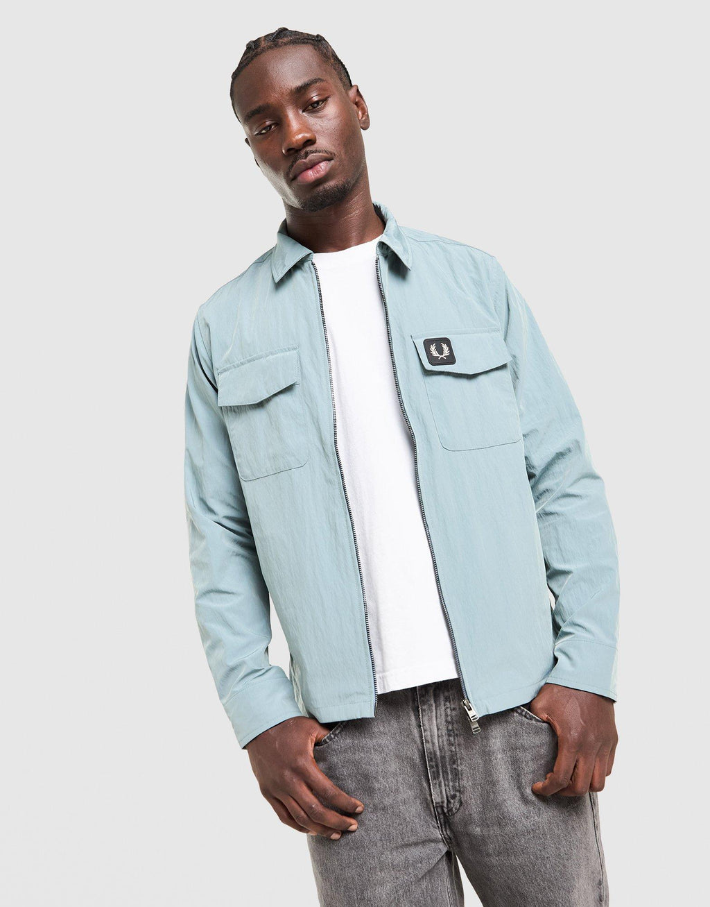 Fred Perry Badge Overshirt Jacket SM9139/Z20