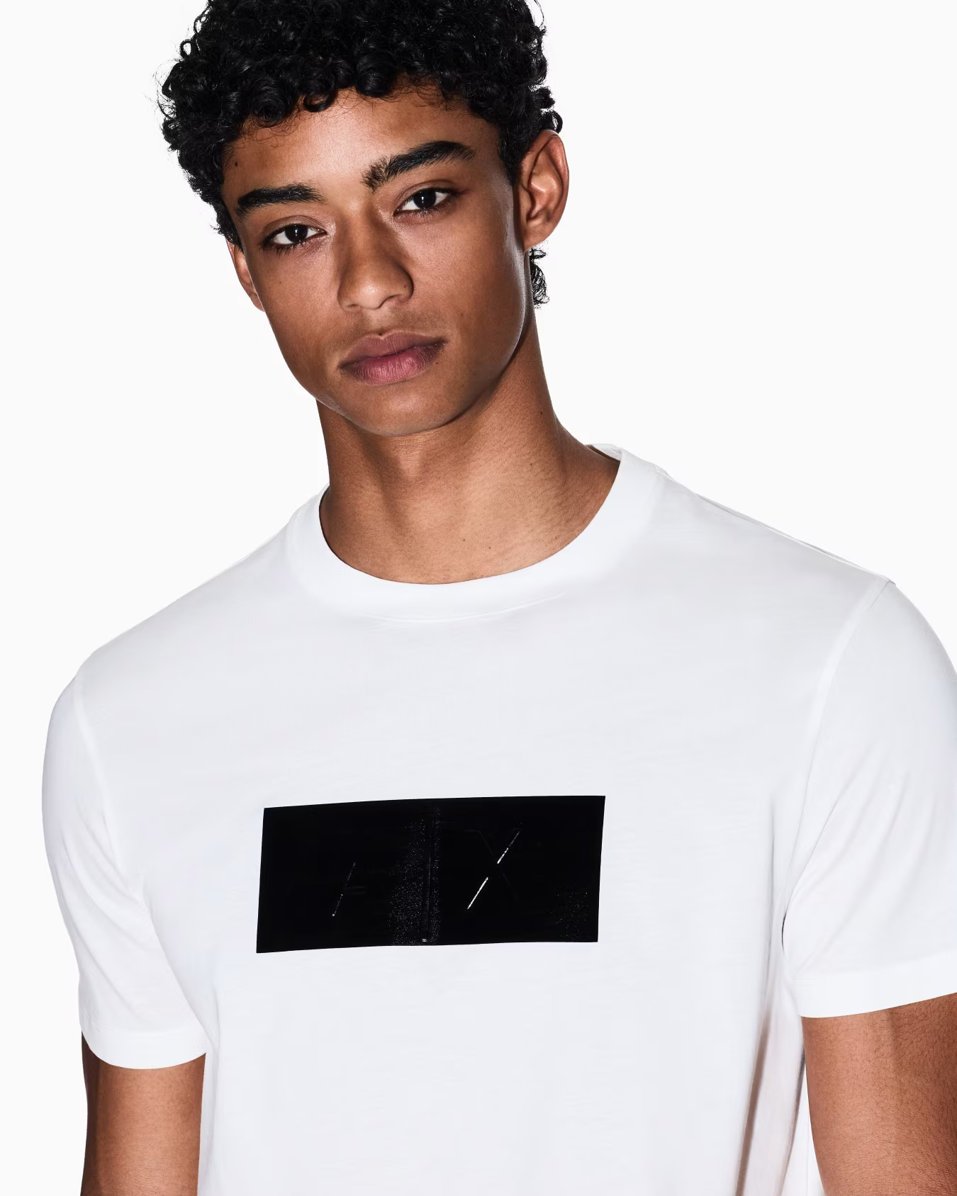 ARMANI EXCHANGE Vinyl Logo Print T Shirt XM000786
