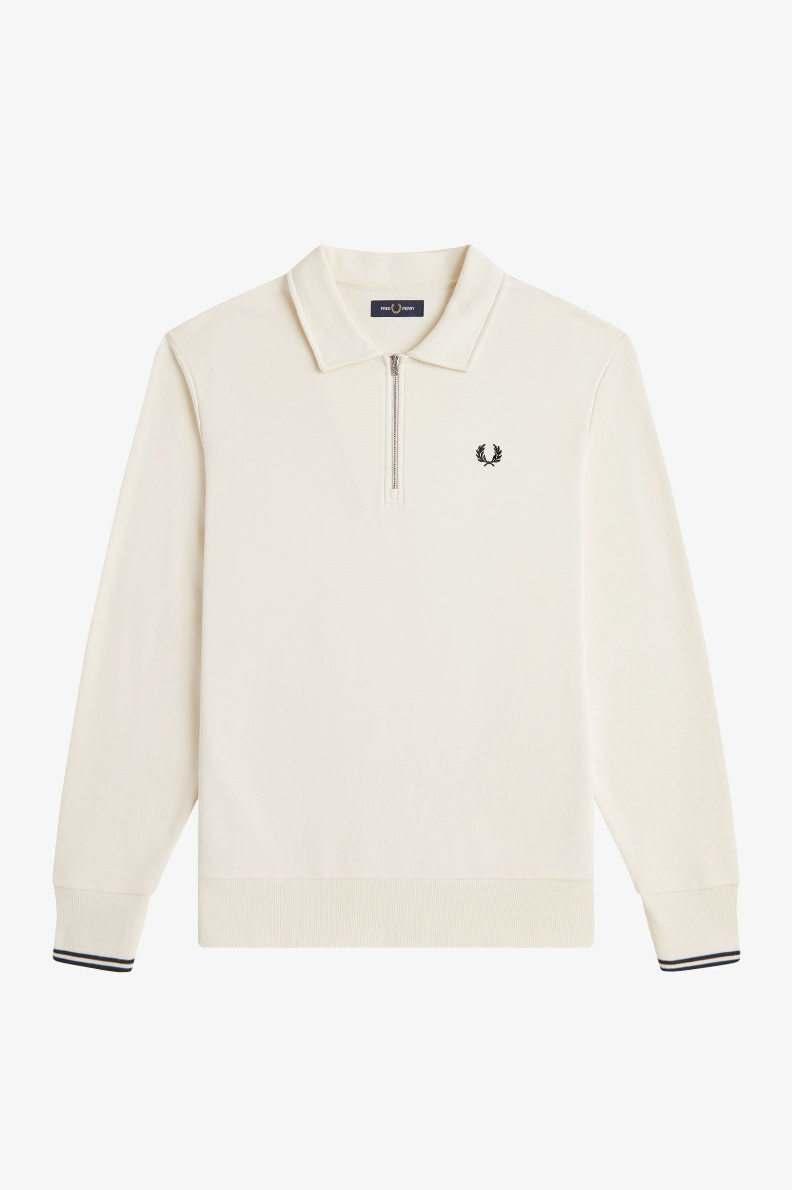 Fred Perry Half Zip Collared Sweatshirt Sweater M2426