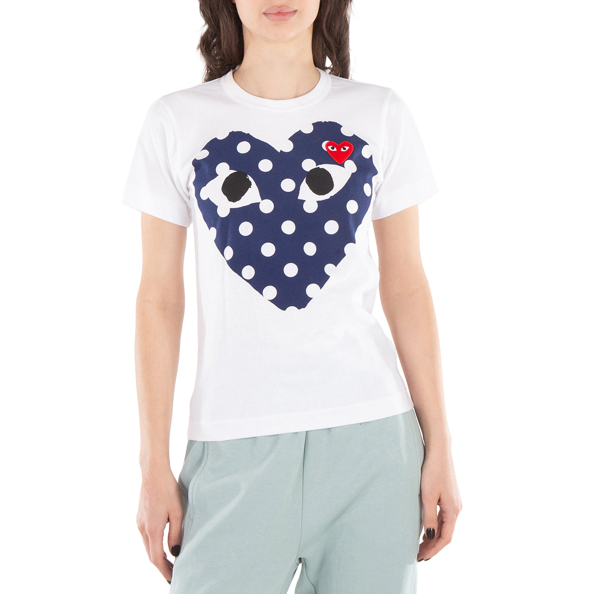 CDG COMME des GARCONS PLAY TEE T SHIRT kaos cowo pria man ORIGINAL