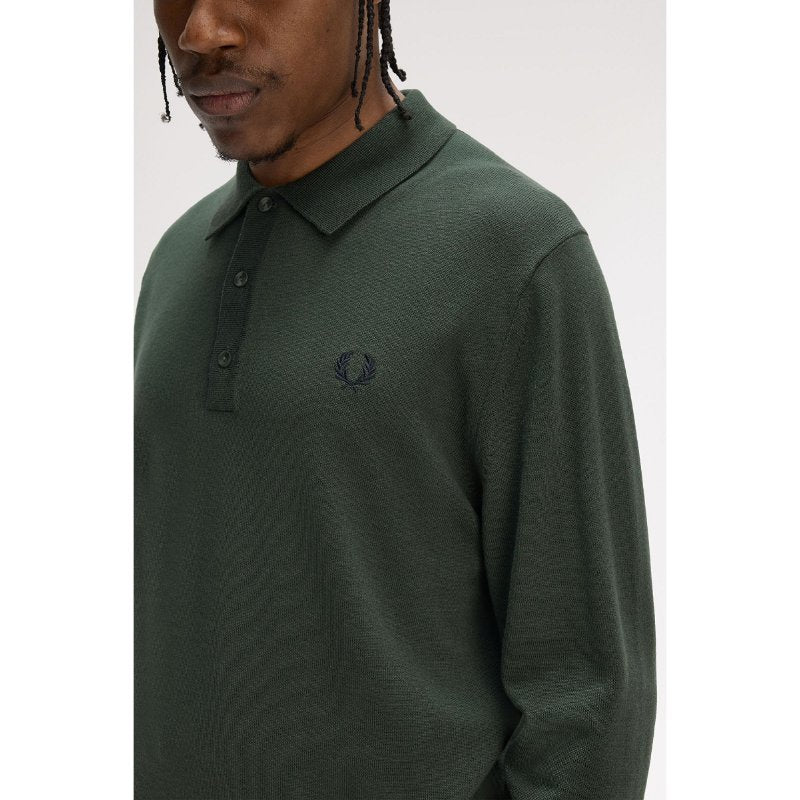 Fred Perry Long Sleeve Knit Polo Shirt K4535/X89