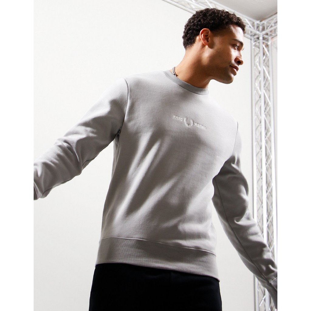 Fred Perry Embroidered Sweatshirt Sweater M4727/181