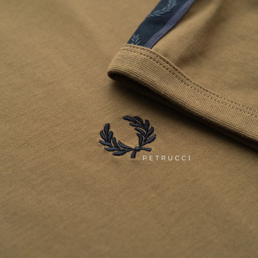 Fred Perry Contrast Tape Ringer T-Shirt Kaos M4613/Y97
