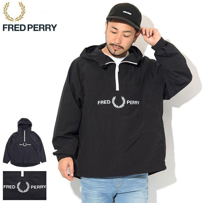 Fred Perry Embroidered Half Zip Jacket J2505/102
