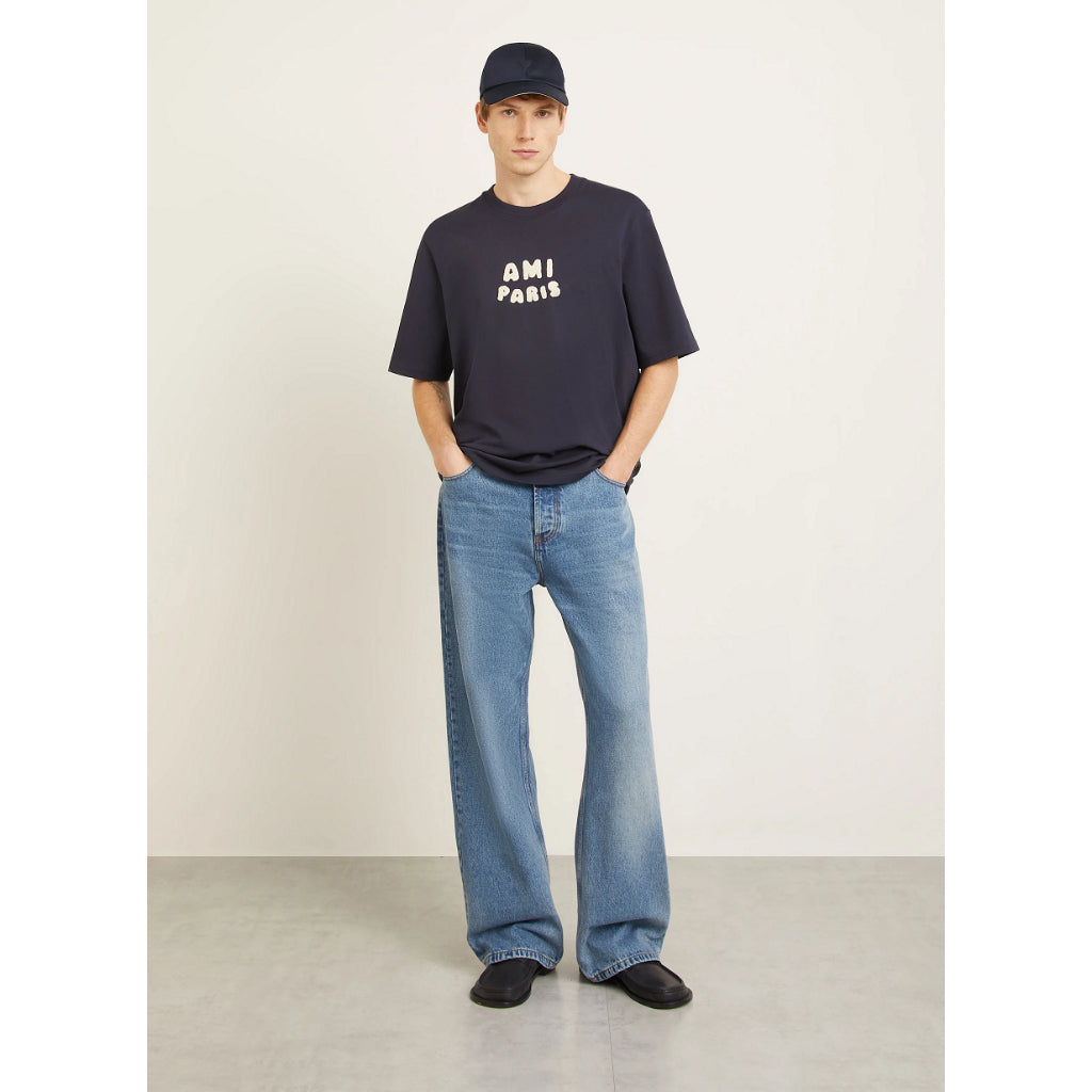 AMI Cotton Ami Paris Patch T Shirt UTS075