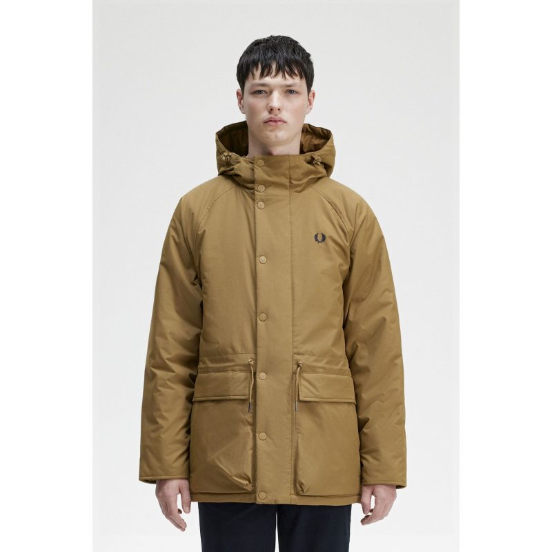 Fred Perry Padded Zip Through Parka Jacket J6516/P96